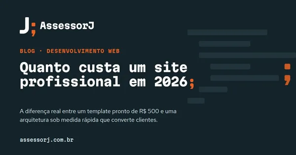 Capa do artigo: Quanto custa um site profissional em 2026